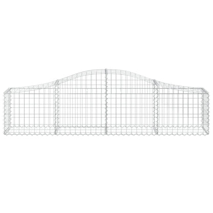 Cestas De Gaviones 18 Uds Forma De Arco Hierro 200x30x40/60 Cm_3