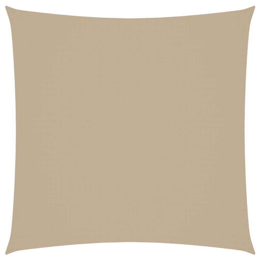Vidaxl Toldo De Vela Cuadrado Tela Oxford Beige 4x4 M_0