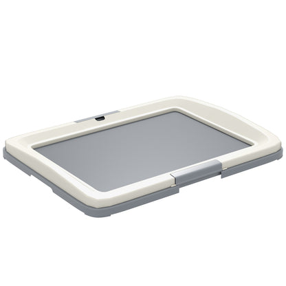 Pawhut Inodoro Para Perros Con Bandeja Para Exterior E Interior 63x48,5x6cm Gris_0