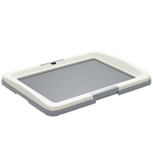 Pawhut Inodoro Para Perros Con Bandeja Para Exterior E Interior 63x48,5x6cm Gris_0