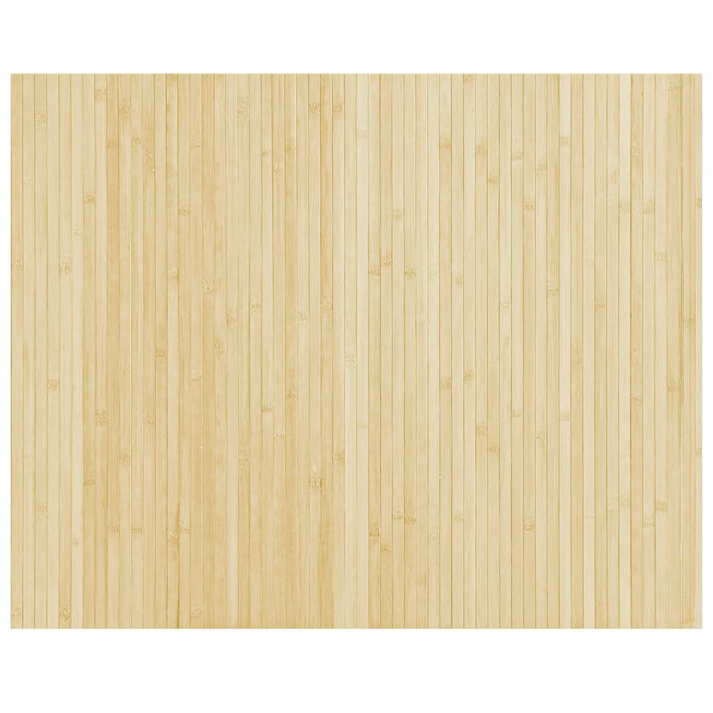 Vidaxl Alfombra Rectangular Bambú Color Natural Claro 80x100 Cm_0