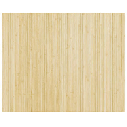 Vidaxl Alfombra Rectangular Bambú Color Natural Claro 80x100 Cm_0