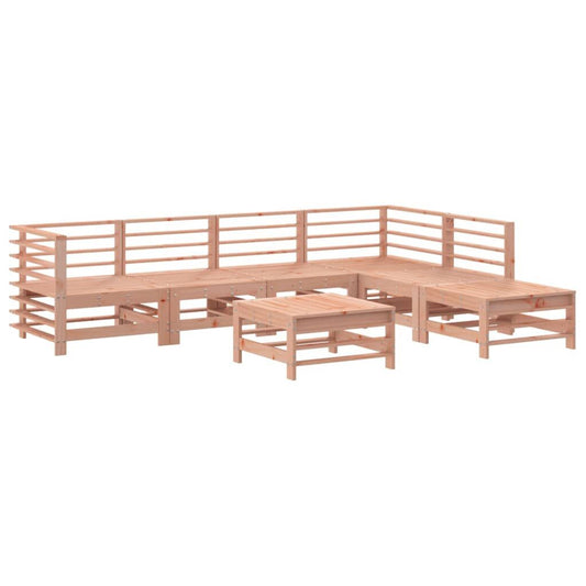 Vidaxl Juego De Muebles De Jardín 7 Pzas Madera Maciza Abeto Douglas_0