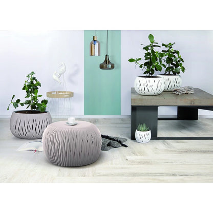 Prosperplast Bowl Sandy De Plástico Con Depósito En Color Antracita, 21,8 (alto) X 37 (ancho) X 37 (profundo) Cms_3