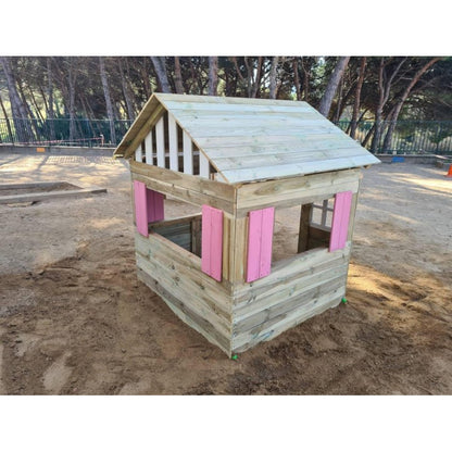 Casita De Madera Masgames Lollipop Xl Horeca Azul._4