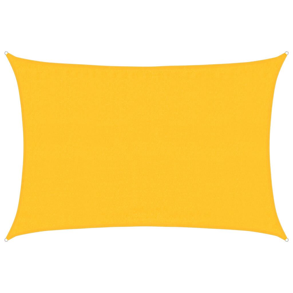 Vidaxl Toldo De Vela Rectangular Hdpe Amarillo 160 G/m² 3,5x5 M_0