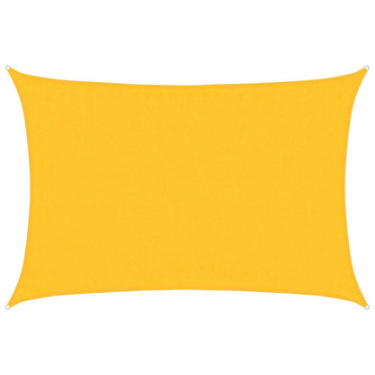 Vidaxl Toldo De Vela Rectangular Hdpe Amarillo 160 G/m² 3,5x5 M_0