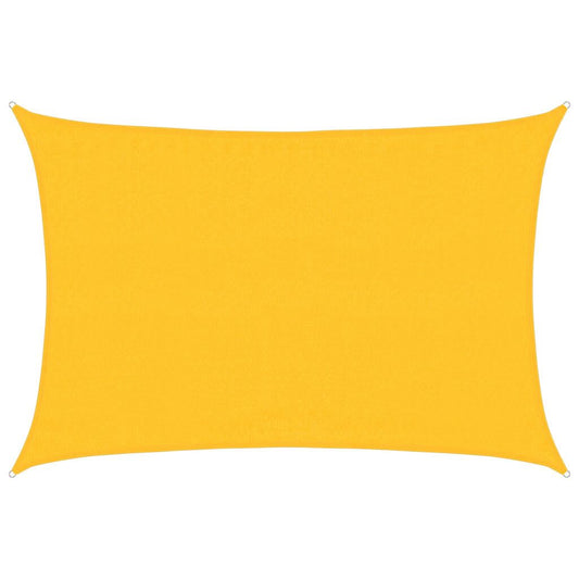 Vidaxl Toldo De Vela Rectangular Hdpe Amarillo 160 G/m² 3,5x5 M_0