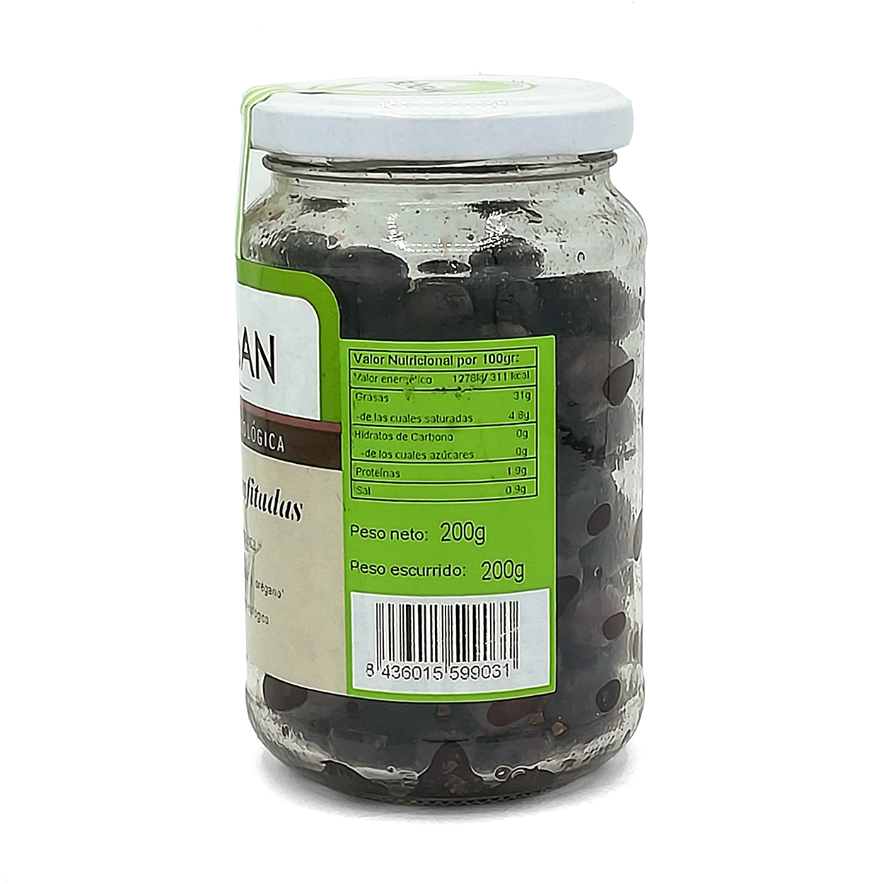 Aceitunas Negras Confitadas Ecológicas De Proximidad 200gr