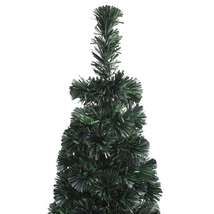 Vidaxl Árbol Navidad Estrecho Artificial Soporte Fibra Óptica 180 Cm_5
