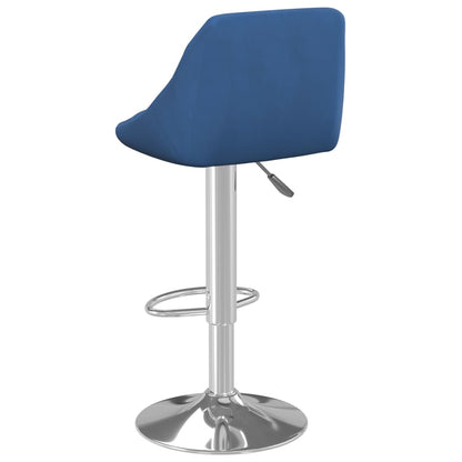 Taburete De Cocina De Terciopelo Azul_3
