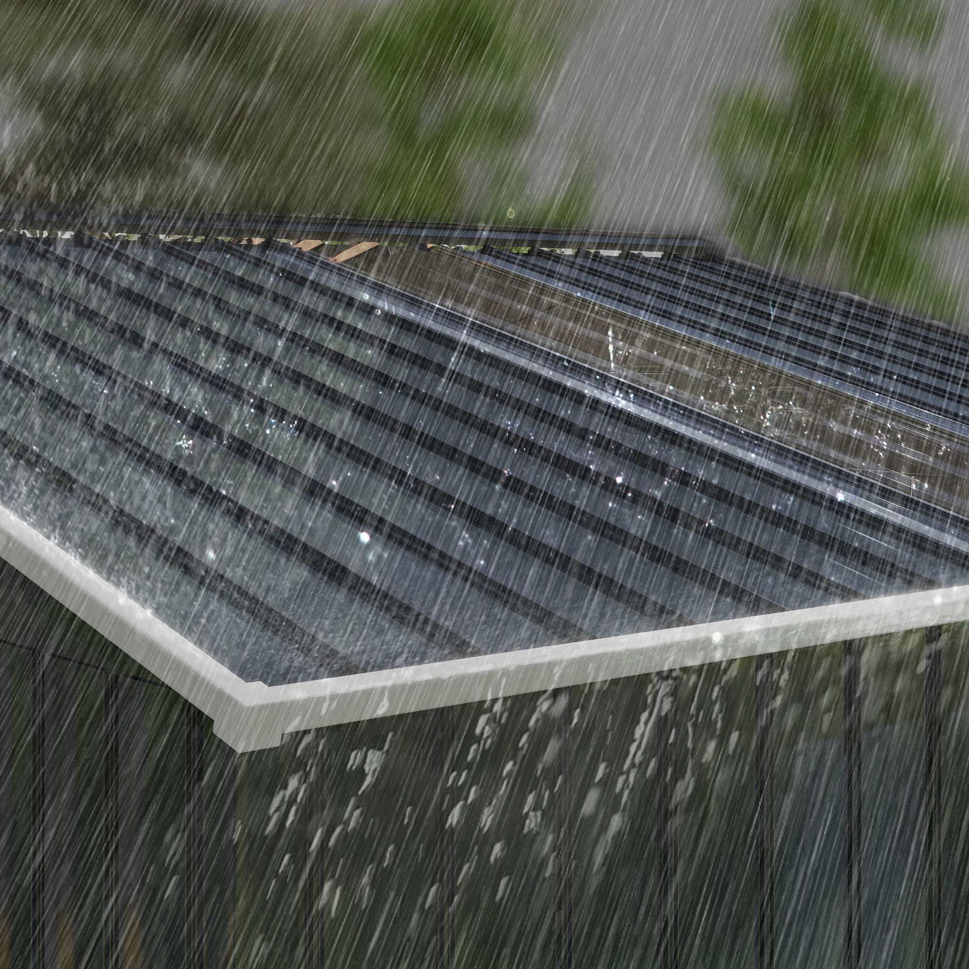 Outsunny Caseta De Jardín De Exterior 4,9 M² 277x195x192 Cm Gris Oscuro_3