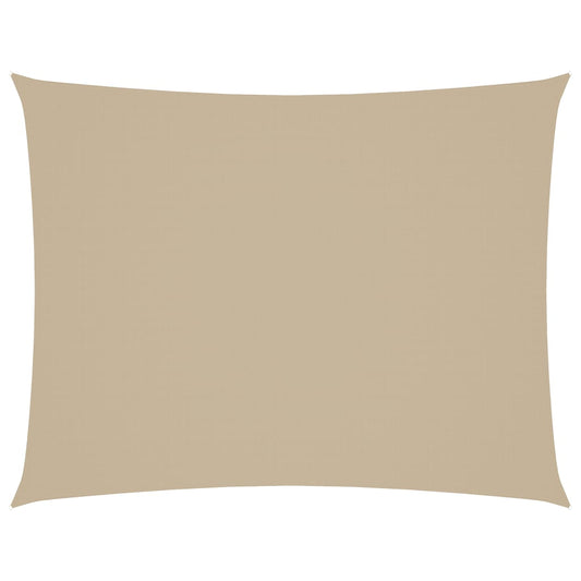 Toldo De Vela Rectangular Tela Oxford Beige 6x8 M_0