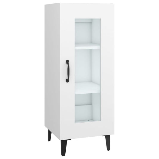 Aparador De Madera Contrachapada Blanco 34,5x34x90 Cm / Vetonek_0