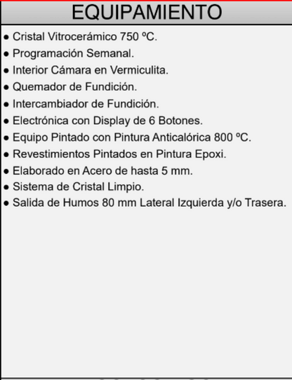 BRICOSOL Estufa de pellets aire rincón FM Modelo BP-101 R Burdeos_1