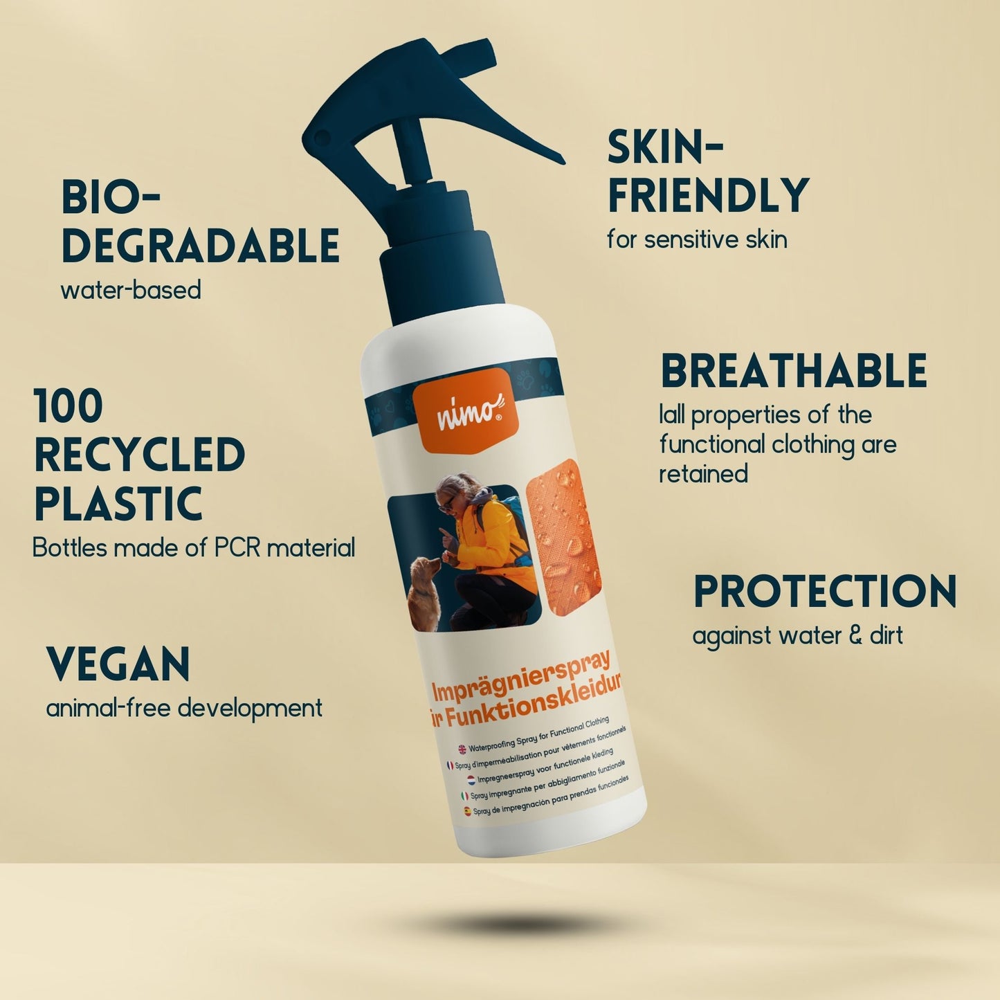 Spray Impermeabilizante Para Ropa Técnica - Nimo - 500 Ml_2