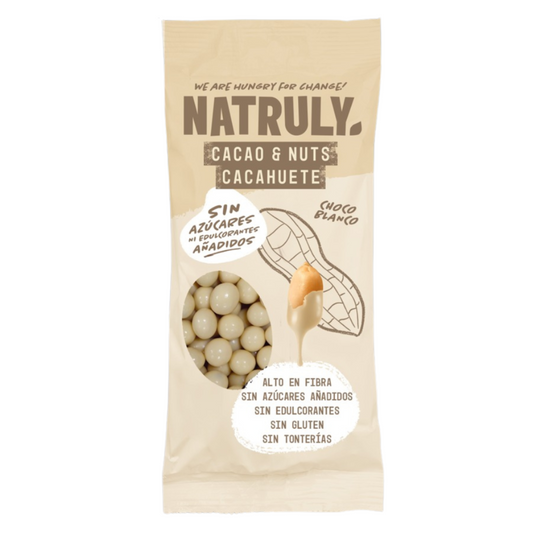 Cacao&Nuts Chocolate blanco Natruly 50g
