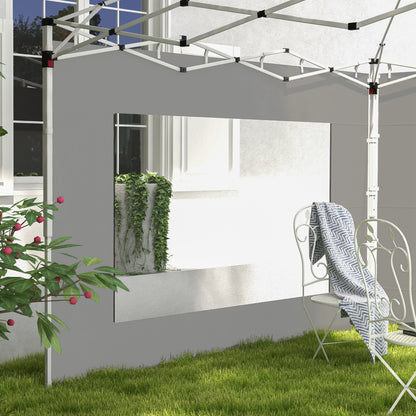 Outsunny Paredes Laterales Para Carpa De 2 Paneles 295x195 Cm Gris_3