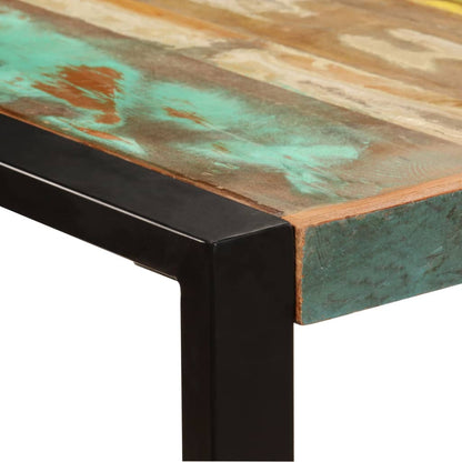 Mesa De Comedor De Madera Maciza Reciclada 220x100x75 Cm_1