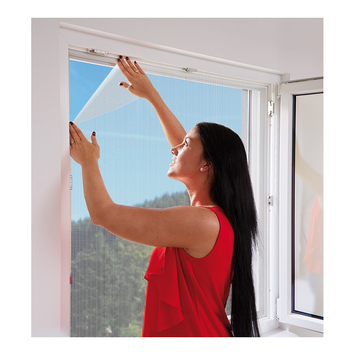Mosquitera Schellenberg Fibra De Vidrio Blanco (130 X 150 Cm) / Vetonek_0