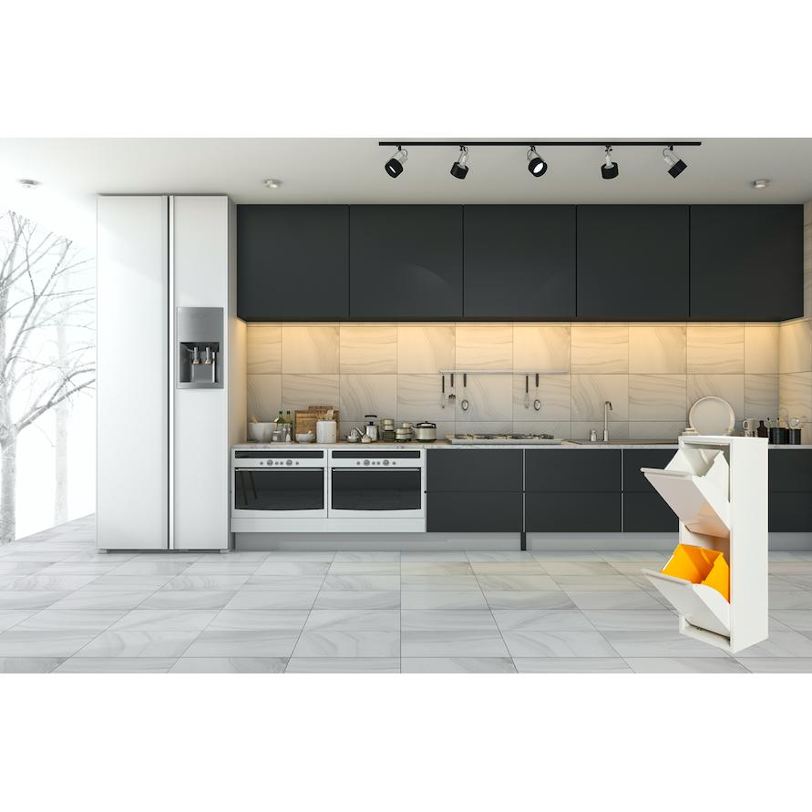 Armario para reciclaje metálico PAT 2 Blanco