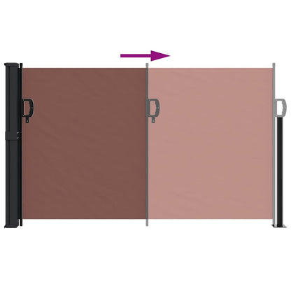 Vidaxl Toldo Lateral Retráctil Marrón 120x600 Cm_4
