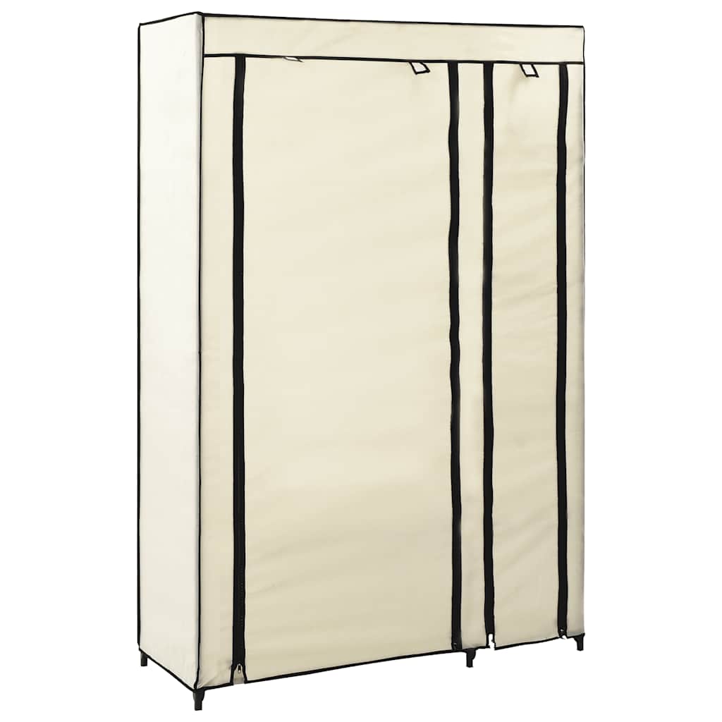 Armarios Plegables 2 Unidades De Tela Color Crema 110x45x175 Cm_2