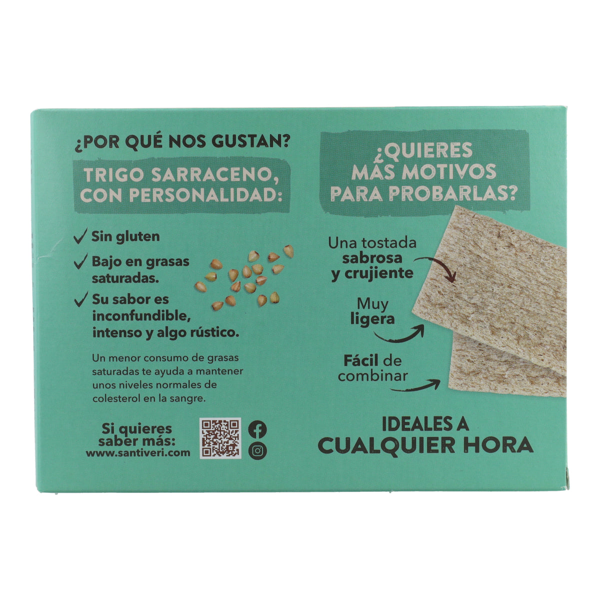 Tostadas Ligeras y Crujientes de Trigo Sarraceno Bio Santiveri 100 g