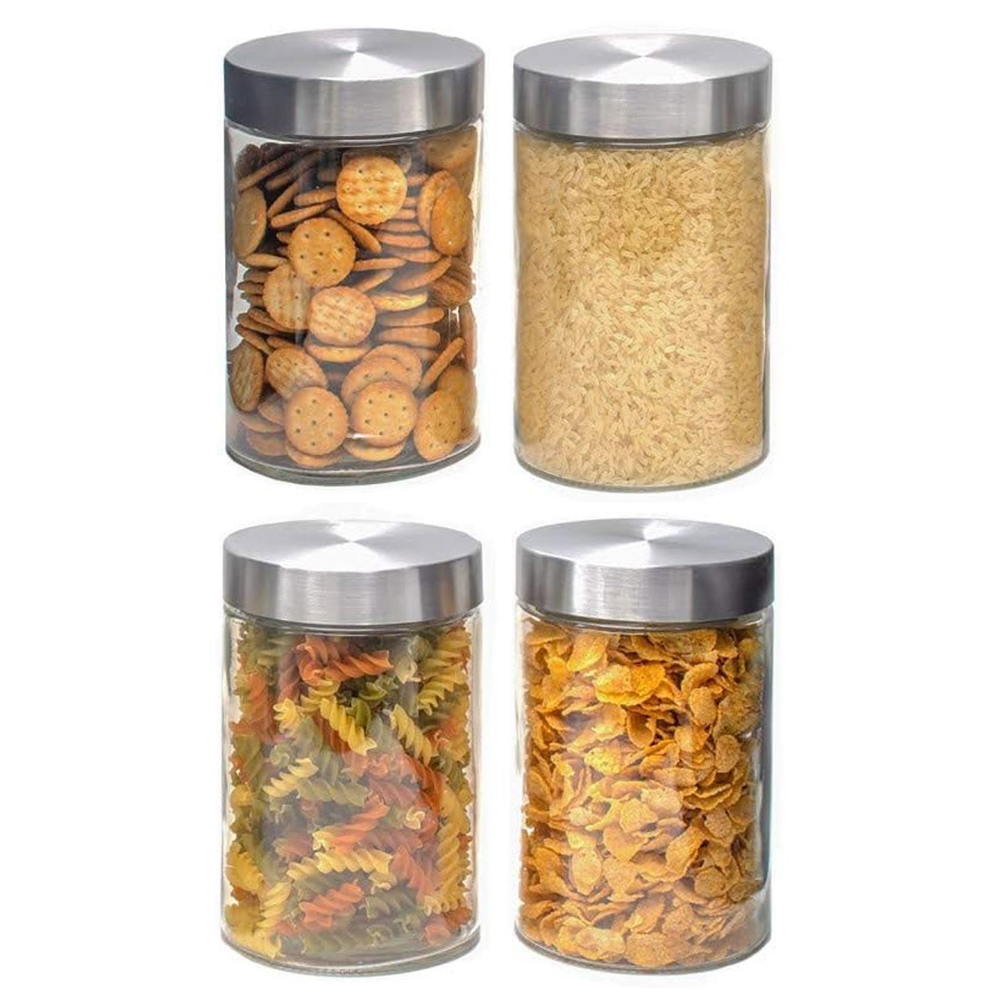 Well Home Tarro De Vidrio Y Acero Inoxidable De 1,2l Ø11cm