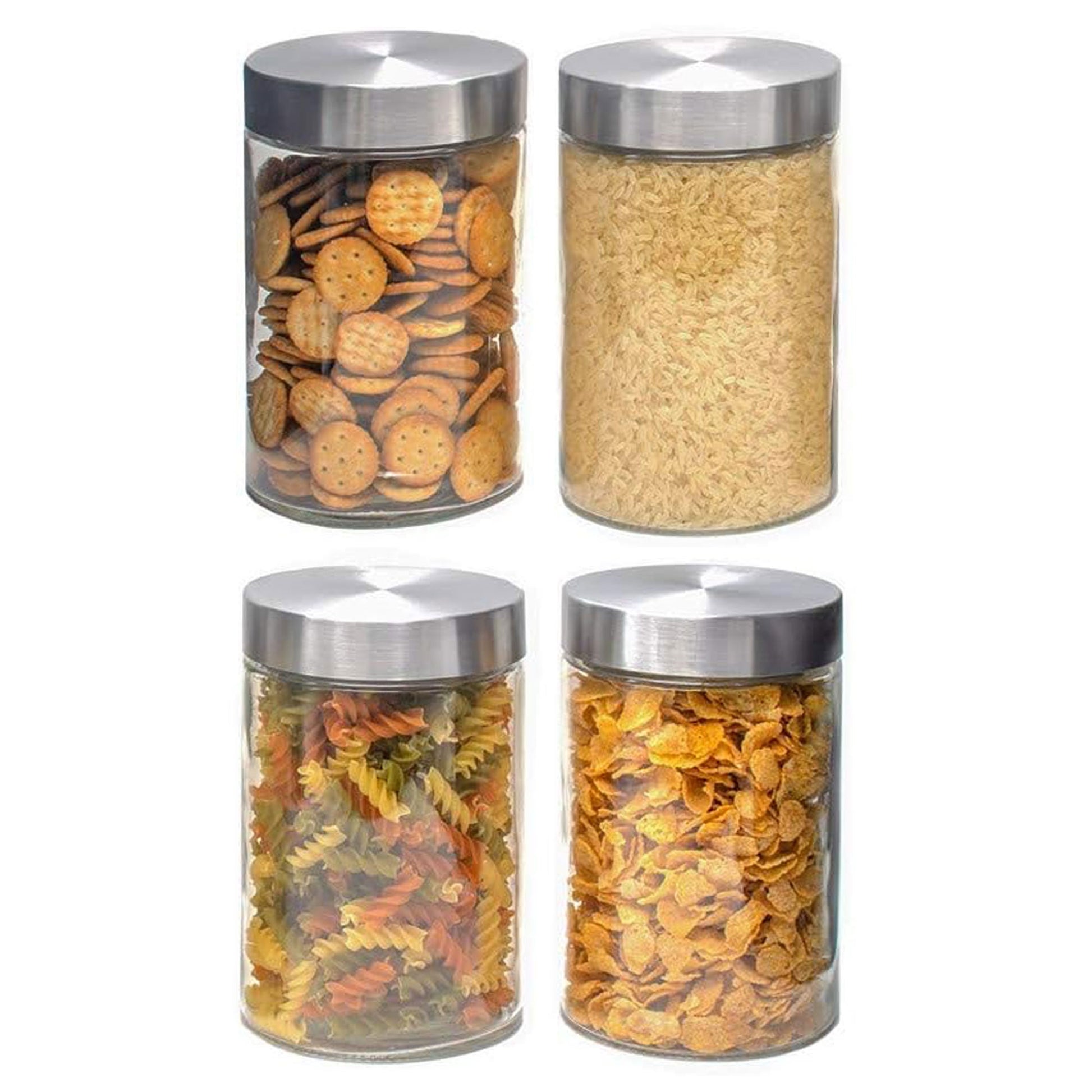 Well Home Tarro De Vidrio Y Acero Inoxidable De 1,2l Ø11cm