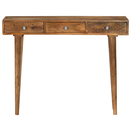 Mesa Consola De Madera Maciza De Mango 102x30x79 Cm_1