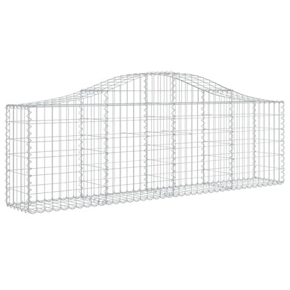 Cestas De Gaviones 5 Uds Forma De Arco Hierro 200x30x60/80 Cm_2