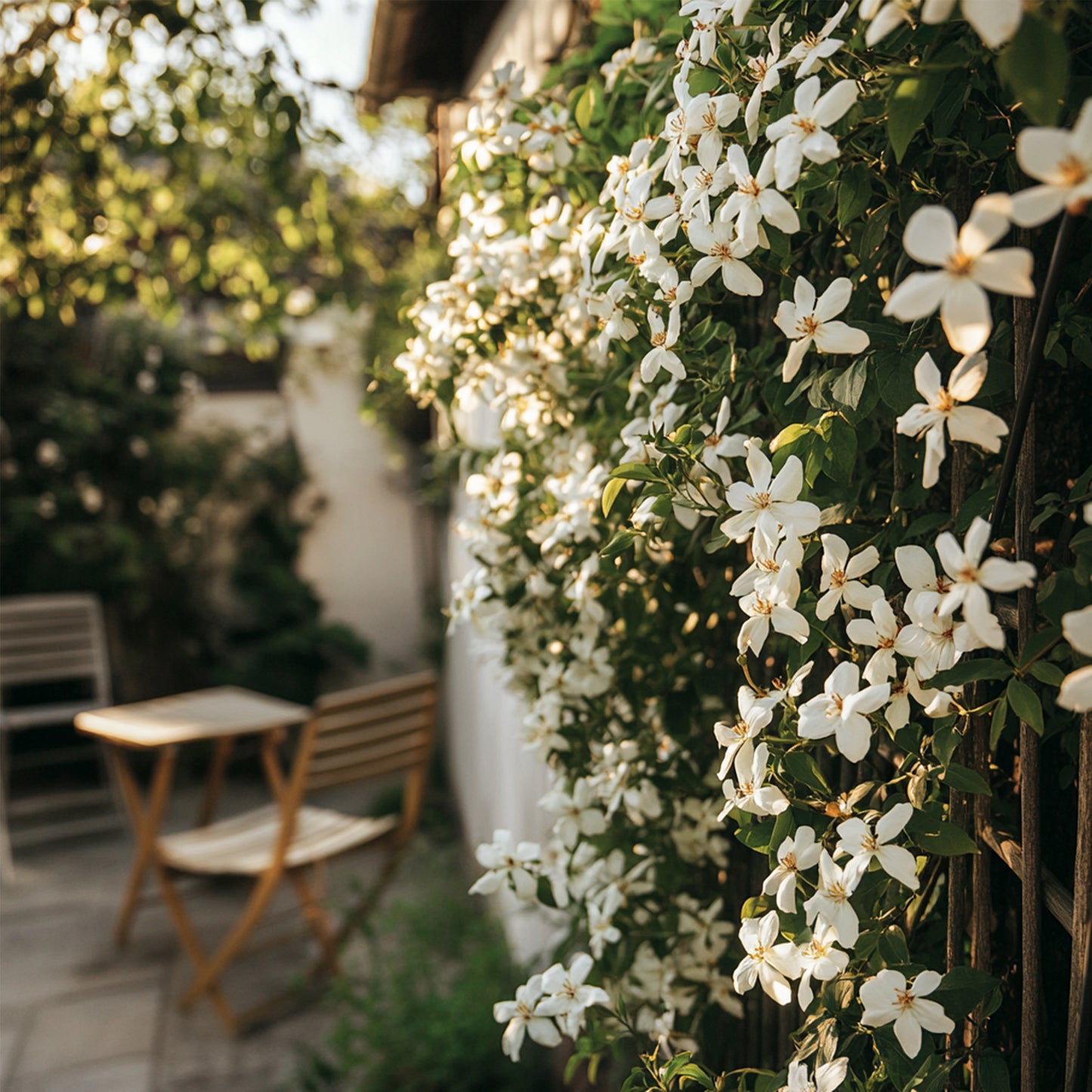 Jazmín Estrellado - 8 Pzs - Trachelospermum Jasminoides - A110-120cm - ⌀17cm