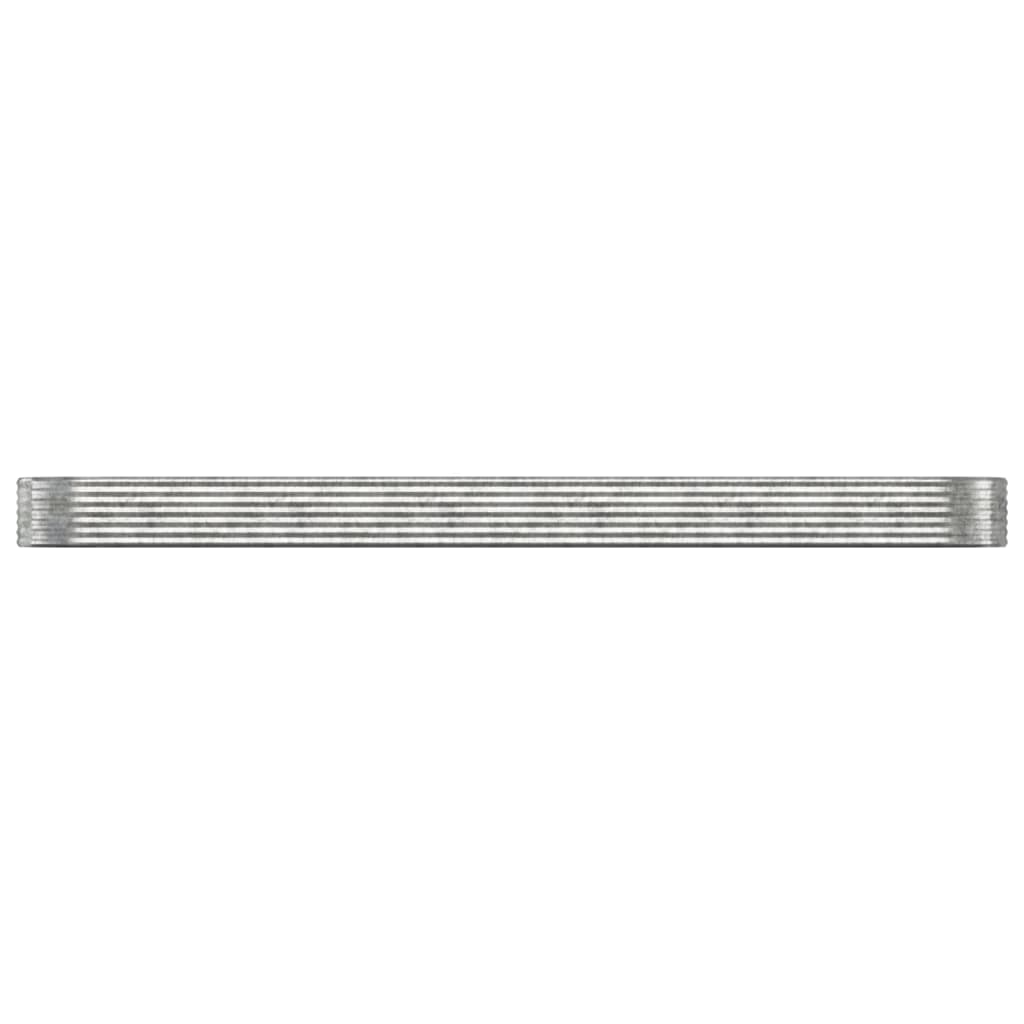 Jardinera Arriate Acero Galvanizado Plata 507x100x36 Cm_2