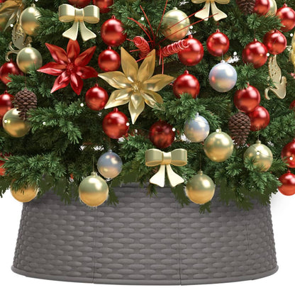 Vidaxl Falda Del Árbol De Navidad Marrón Ø54x19,5 Cm_1