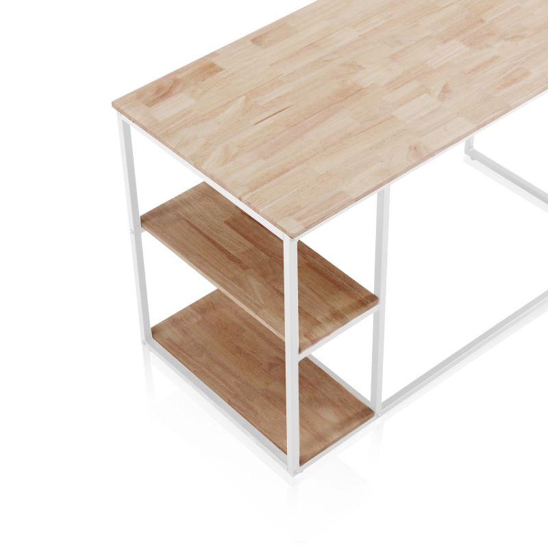 Mesa De Estudio Con Estantes Jack Madera, Roble, 120 X 75 X 60_2