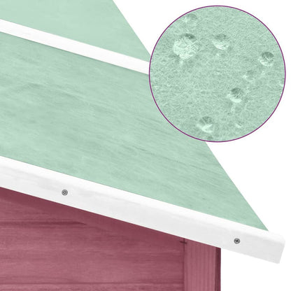 Vidaxl Conejera De Exterior Con Corredor Madera De Abeto Moca Y Blanco_4