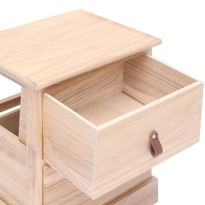 Mesita De Noche Madera De Paulownia 38x28x45 Cm_3