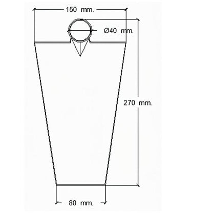 Azada Forjada Sin Mango    64/  910 Gramos_1