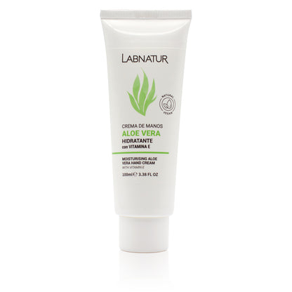 Crema de Manos de Aloe Vera Labnatur 100 ml | Hidratación y Reparación | Argán, Karité y Urea | Vegano_0