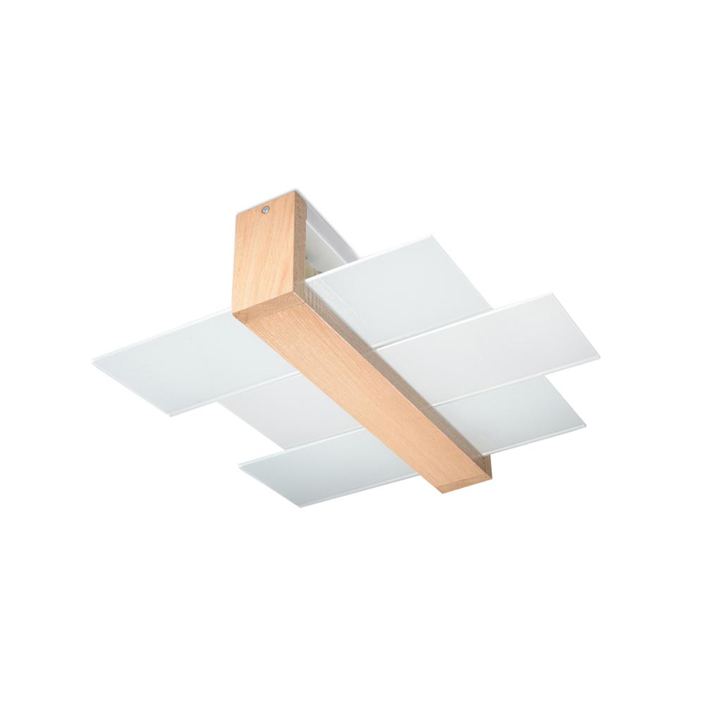 Aplique De Techo De Madera Feniks 2, E27_1