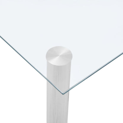 Mesa De Comedor Vidrio Templado Transparente 120x60x75 Cm_2