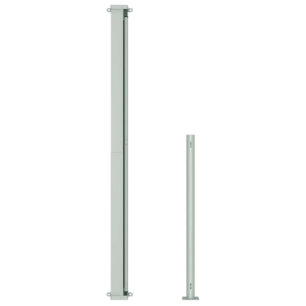 Vidaxl Toldo Lateral Retráctil De Jardín Gris 180x300 Cm_4
