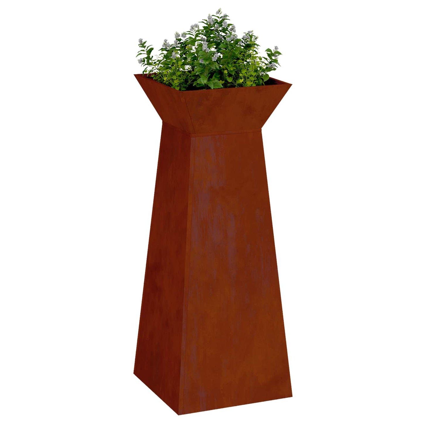 Maceta Pilar Plateado 40 X 40 X 100 Cm_2