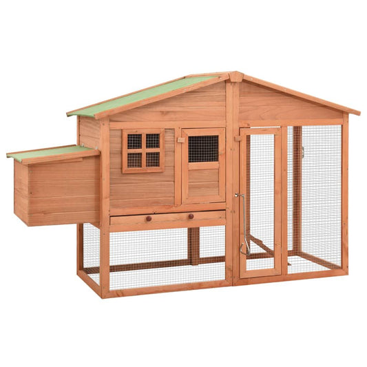 Vidaxl Gallinero Con Ponedero Madera Maciza De Abeto_0