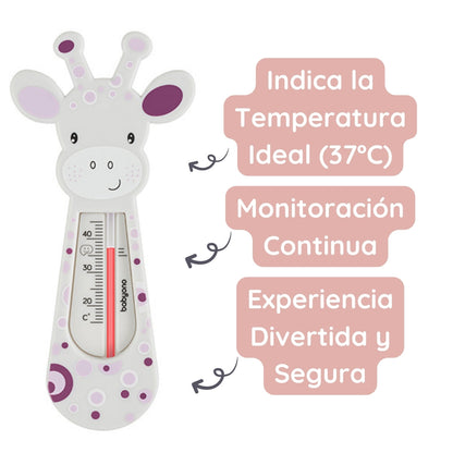 Termometro Del Agua Para Bebés Girafa Lila_3