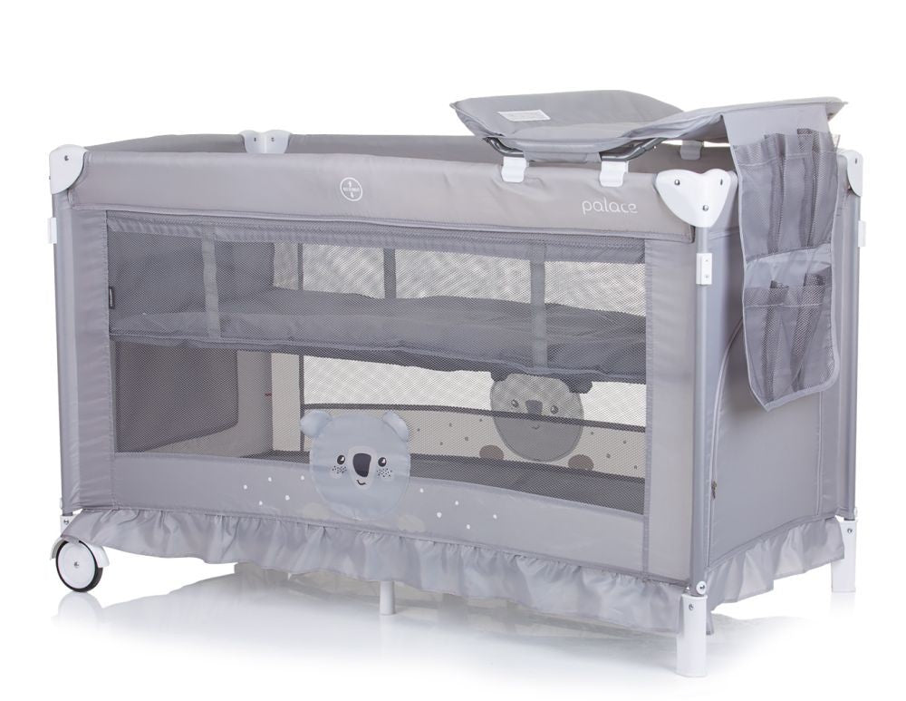 Cuna De Viaje Con Dosel Y Cambiador Palace Koala Grey_2