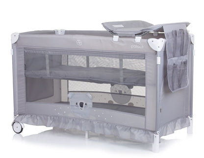 Cuna De Viaje Con Dosel Y Cambiador Palace Koala Grey_2