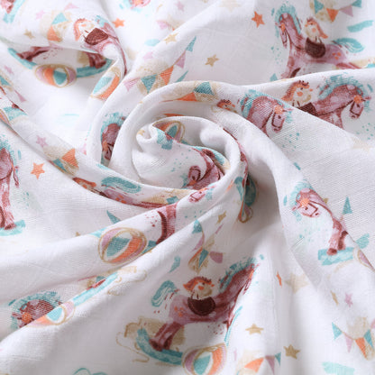 Pack 3 Muselinas Bambú Organico 70x70 Cm Lila_5