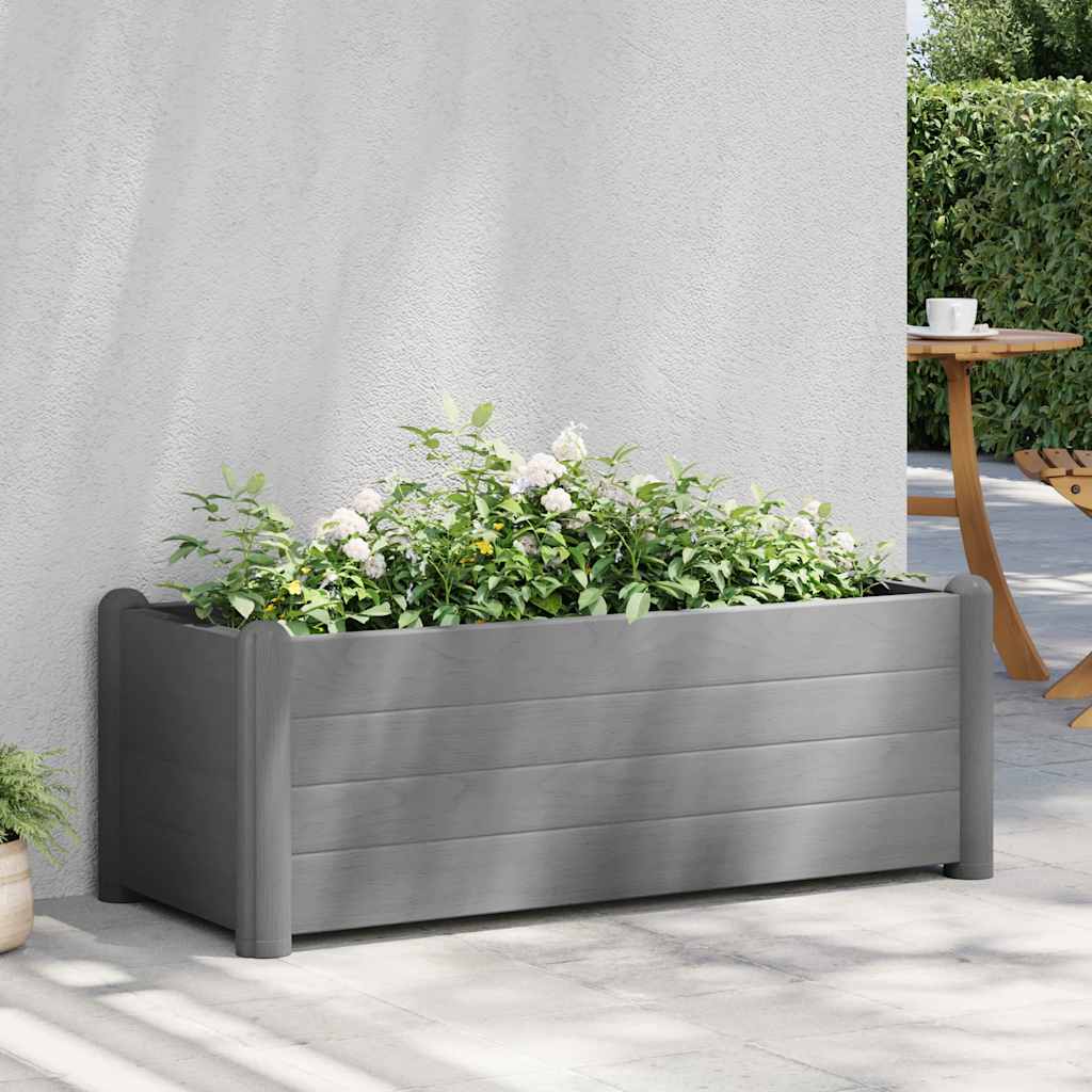 Arriate De Jardín Pp Gris Piedra 100x43x35 Cm_1